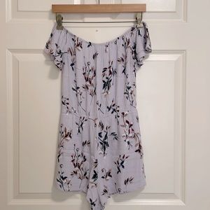 PacSun off-the-shoulder floral romper